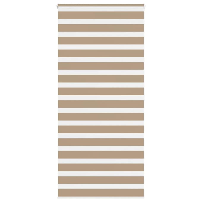 vidaXL - Zebra - Blind - 115x200 - cm - stofbreedte - 110,9 - cm - polyester - zandbruin