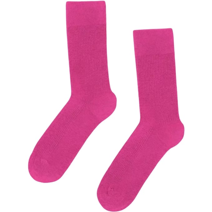 Damessokken Colorful Standard Classic Organic bubblegum pink