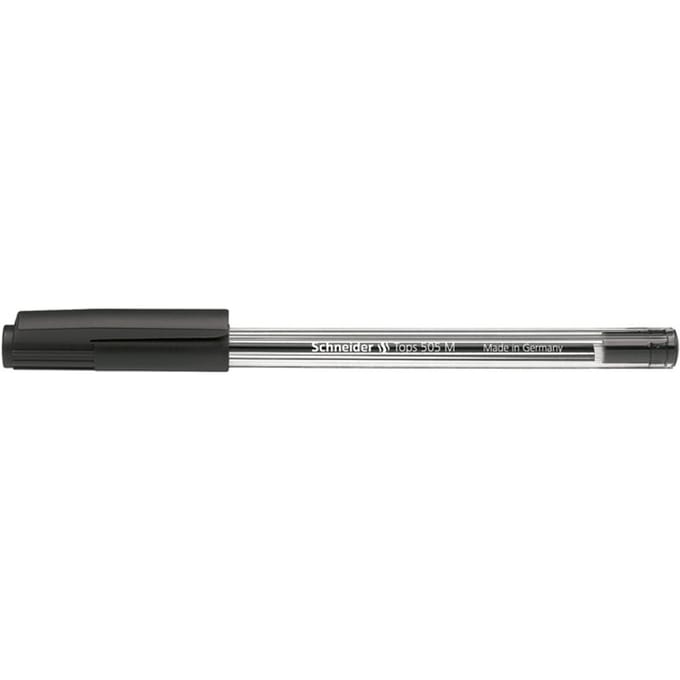 Schneider balpen - Tops 505 - penpunt M - zwart - S-150601