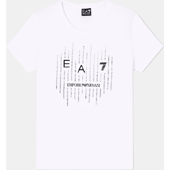 t-shirt met contrasterende witte vrouw logo
