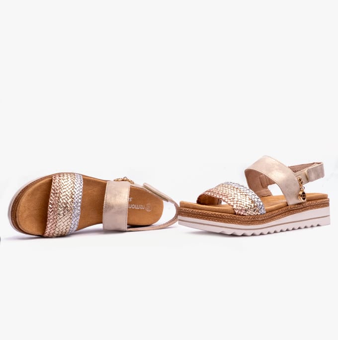 Remonte -Dames - goud - sandalen - maat 36