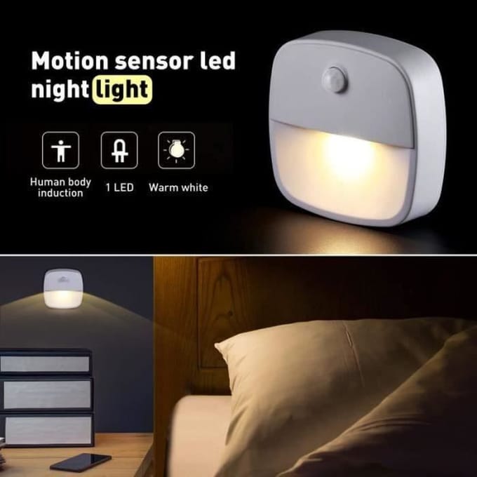 LED Wand Nachtlampje - SM15219 - Bewegingsmelder - Lichtsensor - Pak van 3 - Binnen