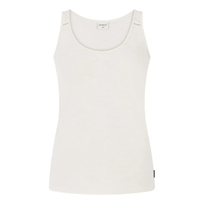Protest Prtimpulses – Tanktop Dames – Mouwloos – Ronde hals – Kitoffwhite
