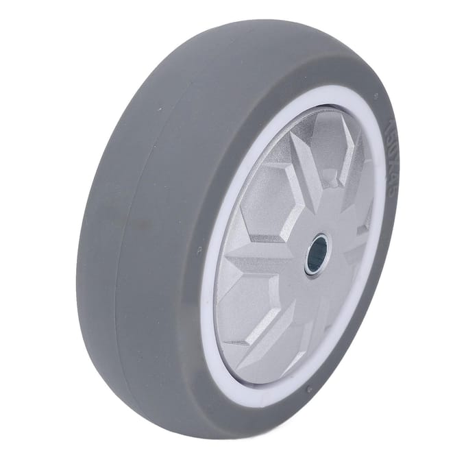 6 Inch Massief Zwenkwiel TPR Rubber Slijtvast Stil Wiel voor Karren Dienstkarren Handkarren