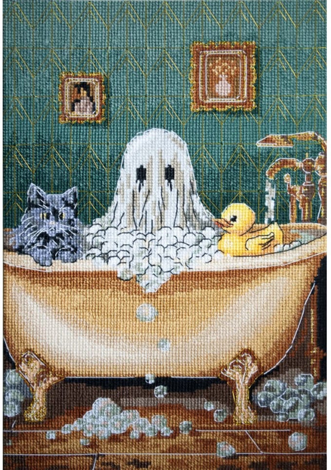 Borduurpakket ABRIS ART - Domestic Ghost - AH-303