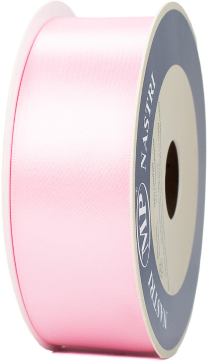 Satijn Lint - 40 mm - Roze - Glanzend decoratielint - 25 meter