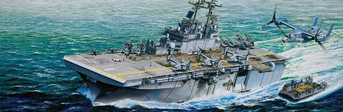 Trumpeter Modelbouwpakket Schepen - 05611 Amfibisch Aanvalsschip USS Wasp LHD-1 - Wasp-klasse - Vliegdekschip Plastic - 1:350 - Modelbouw