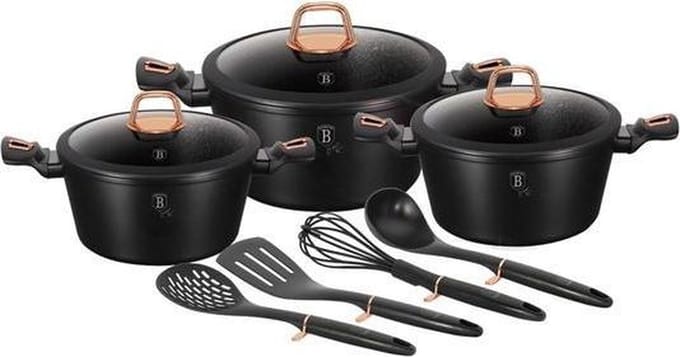 Berlinger Haus 6154 - 10 Delige pannenset - Black rose collection