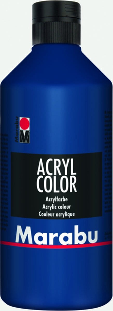 Marabu 12010075053 acrielverf 500 ml Blauw Koker