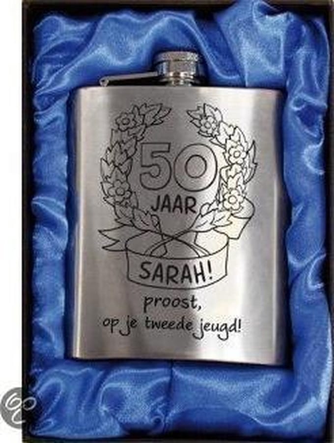 Paperdreams - Zakfles - 50 Jaar - Sarah
