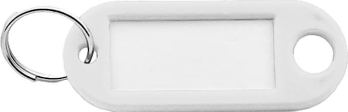 Sleutellabels Wit - 100 stuks