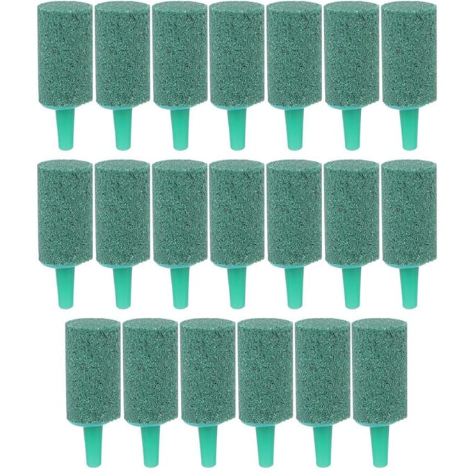 20 STUKS Groen Zandsteen Cilinder Aquarium Zuurstofpomp Beluchting Luchtsteen Vis Tank Belletjes Stenen blue
