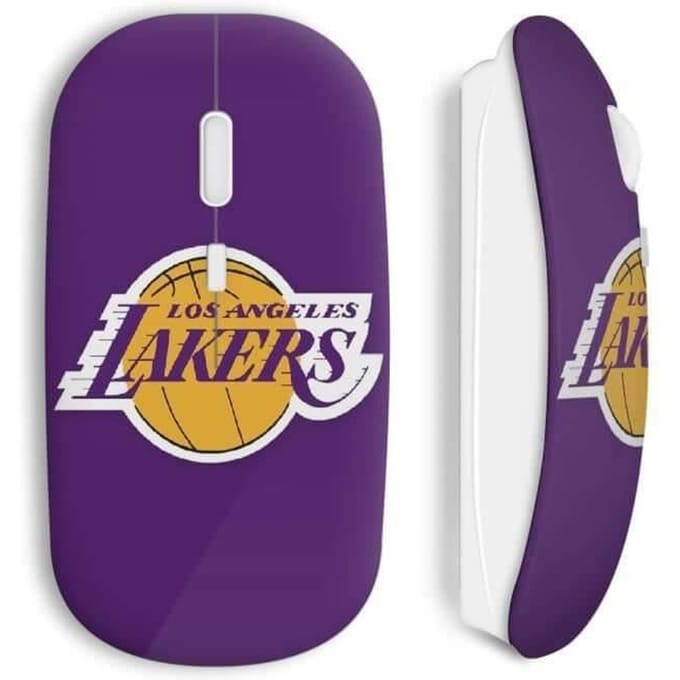 Souris sans fil - Los Angeles Lakers - Violet - Compatible Mac et PC - USB wifi - Technologie sans fil