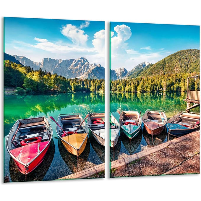 TMK ArtDeko Serie - Glazen Snijplank - Landschap - 30x52cm