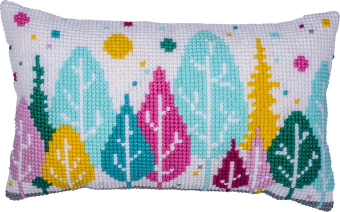 Vervaco - Kruissteekkussen kit - 50 x 30cm - Bomen - PN-0214345