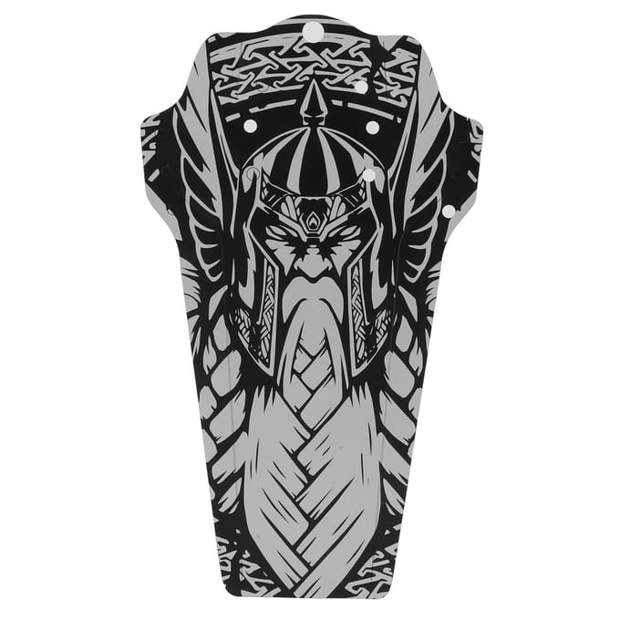 Garde-boue VTT Garde-boue Avant et Arrière Garde-boue Universel pour VTT de Descente et Vélo Pliant Samurai Style gray