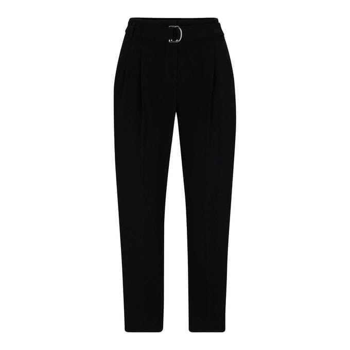 Boss Dames/Dames Tapia Normale Broek met Riem (Zwart)