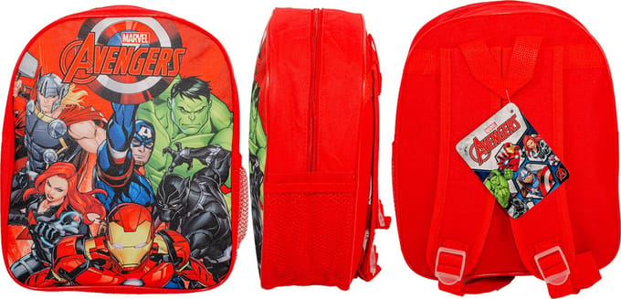 Marvel Avengers Rugzak Jongens - Rood - Peuter & Kleuter Schooltas - 30 x 25 cm