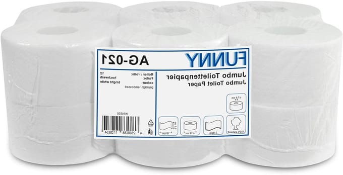 Toiletpapier Rollen - Zacht Papier - Dagelijks Gebruik - Extra Groot - 12 Stuks - Wit