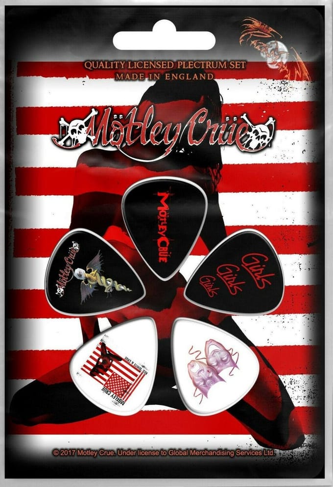 Motley Crue - Red, White & Crue Plectrum - Set van 5 - Multicolours