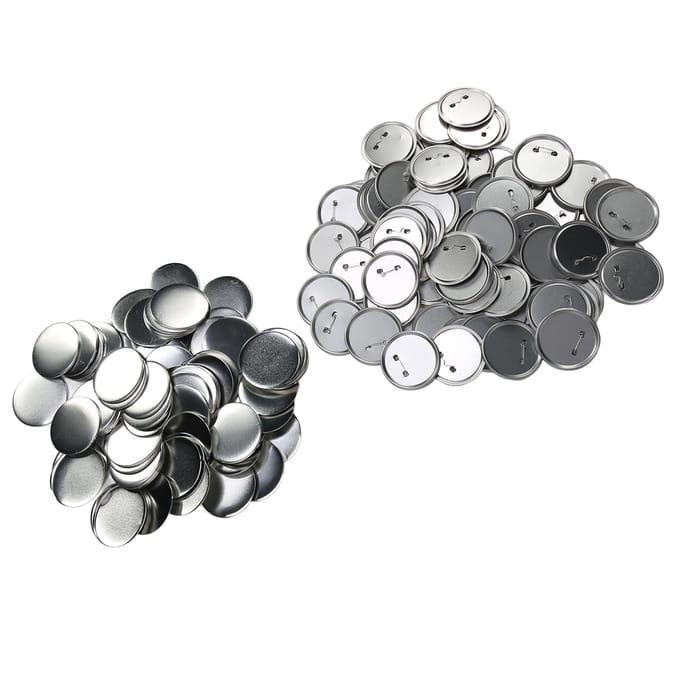 100 Sets Blanco Button Badge Onderdelen Set DIY voor Button Maakmachine Roestpreventie Button Maker 58mm/2.3in