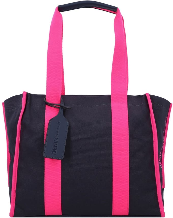 TOM TAILOR Schoudertas Alani Zip Shopper Mixed Blue Donkerblauw