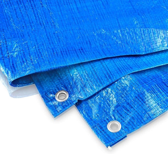 Dekzeil Blauw - Afdekzeil - Objecten Beschermen - Versterkte Waterdichte Randen - 2 x 3 Meter
