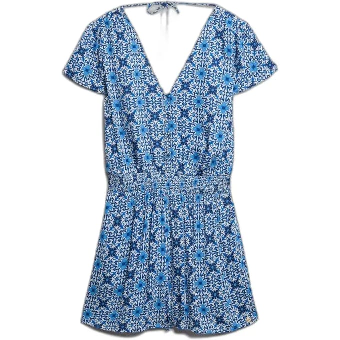 Superdry - Playsuit met print en korte mouwen - Dames - Jurken