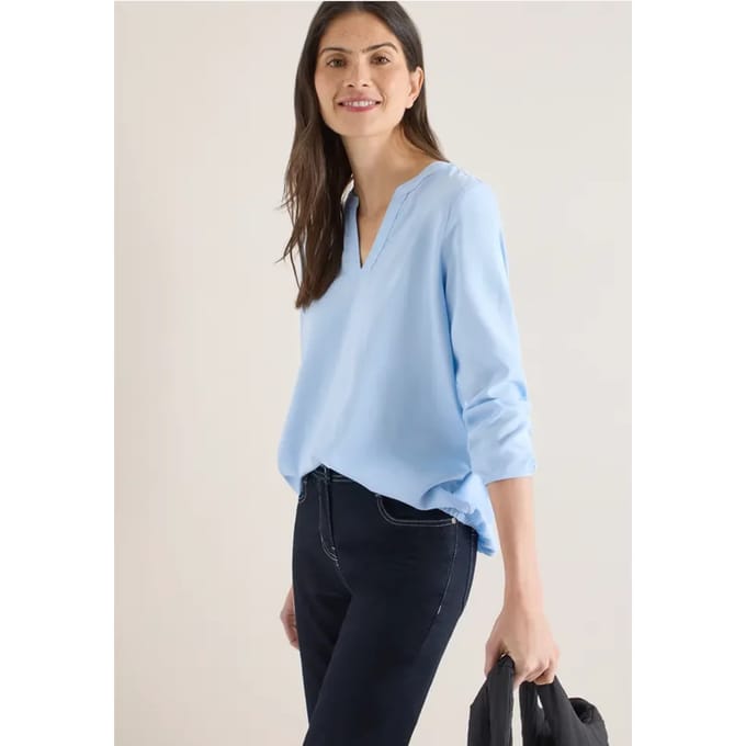 Blouse in effen kleur