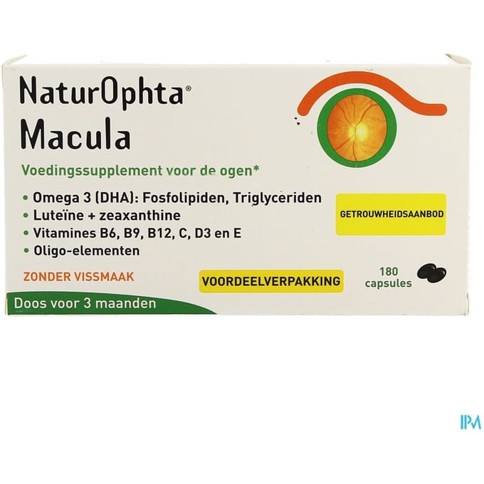 Naturophta Macula Voedingssupplement Ogen 180 Capsules