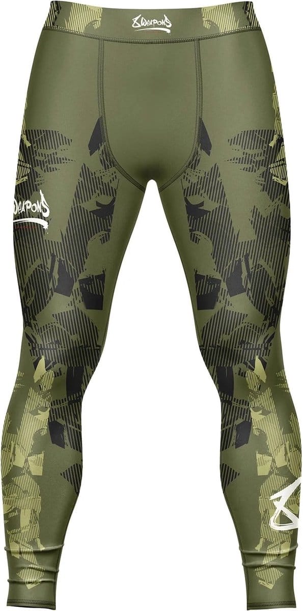 8 WEAPONS Sportlegging Hit 2.0 Olijfgroen Zwart - M