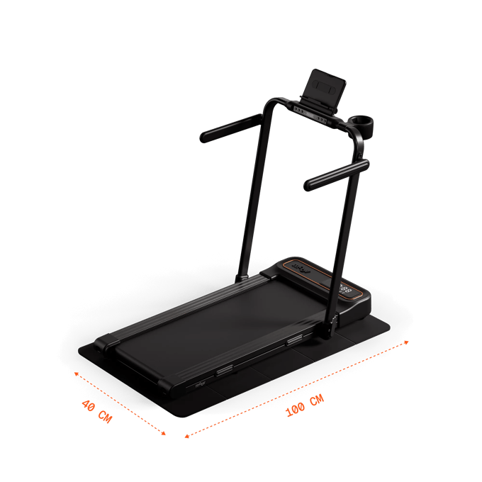 Moov Walk Loopband Inklapbaar - Walking Pad - Opvouwbare Wandelband - Treadmill 1-8 km/u - Incl. Accessoires