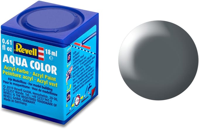 Revell 36378 Aqua Color verf Donkergrijs Kleurcode: 378 RAL-kleurcode: 7012 Doos 18 ml