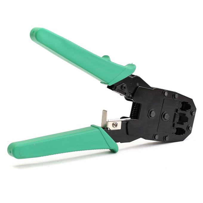 Ethernet LAN Kit câble pince à sertir de qualité Fine outil de sertissage dénudeur de fil testeur de câble RJ45 blue