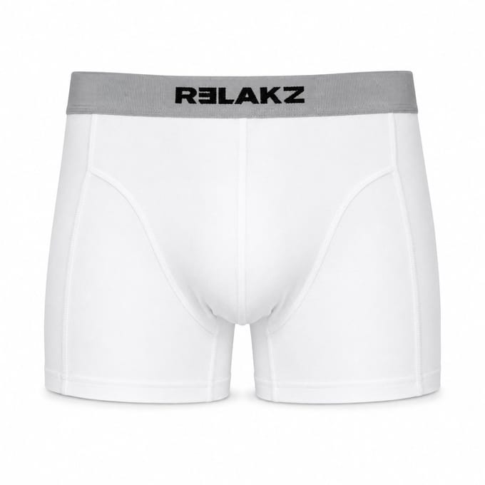 RELAKZ Heren Boxershorts Lenzing Modal 2-pack Wit M