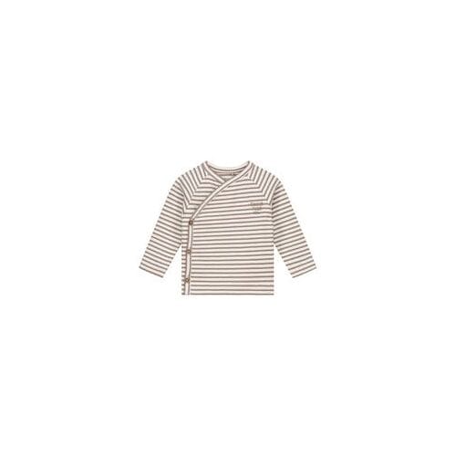 Sweet Petit Mini overslagshirt rib Mid Brown Melange 44 unisex