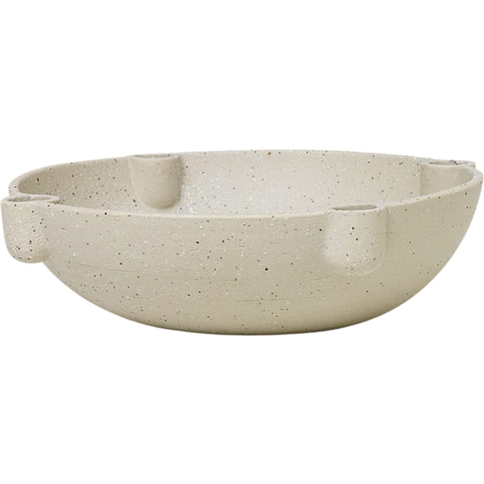 Ferm Living Bowl kandelaar keramiek - lichtgrijs