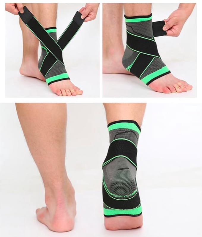 *** Enkelbrace L - Universeel Verstelbare Enkelbandage - Enkel Ondersteuning - van Heble® ***