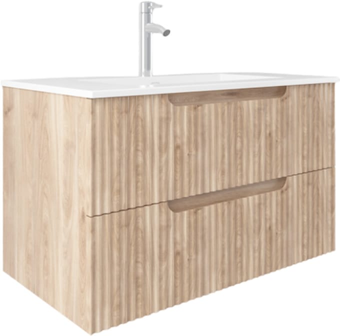 LINEA UNO - Grona 60 - Licht eiken - Badmeubel - - 301709