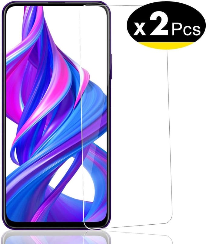 Screenprotector Glas - Tempered Glass Screen Protector Geschikt voor: Honor 9X / Honor 9X Pro / Huawei P Smart Z - 2x