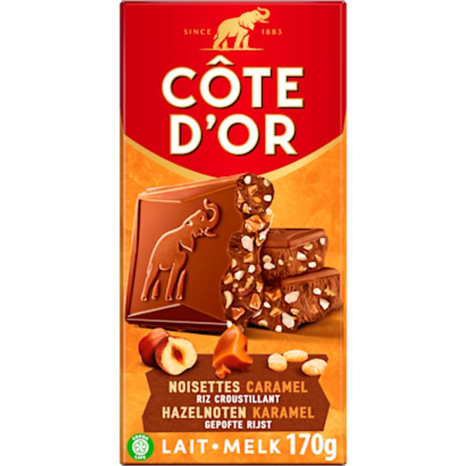 Melk hazelnoot karamel gepofte rijst