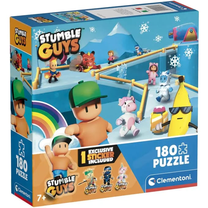 Clementoni - Puzzel - 180 Stukjes - Stumble Guys - Kinderpuzzel - Vanaf 7 Jaar