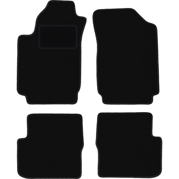 Zwarte veloursmatten voor: Fiat Stilo hatchback, stationwagen (2000-2008)