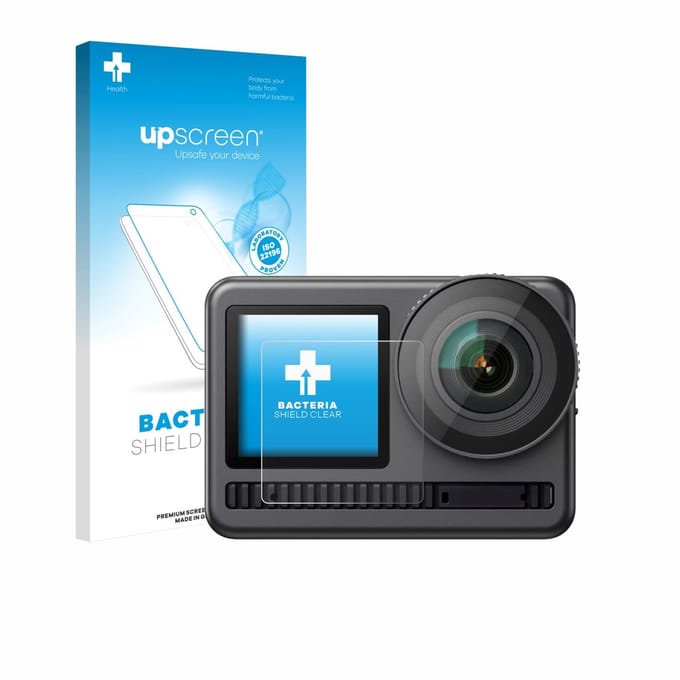 upscreen - Screenprotector voor Akaso Brave 8 (Display voor) - Folie Beschermfolie transparant antibacterieel
