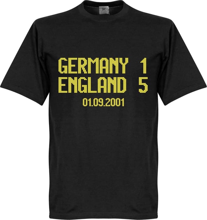 Germany 1 : England 5 Scoreboard T-shirt - M