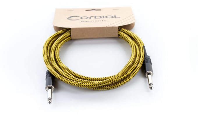 Cordial EI 1.5 PP-TWEED-YE Instrumentkabel 1,5 m - Instrumentenkabel