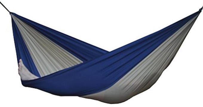 Draagbare Parachute Hangmat - Beige/Navy voor Buiten