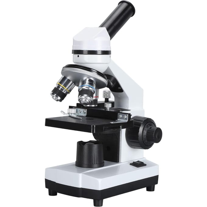 Microscope monoculaire pour étudiants débutants, grossissement 81X-640X, microscope composé US Plug