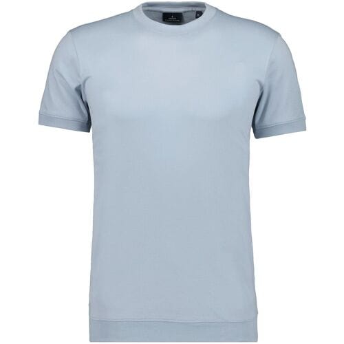 Ragman T-Shirt Uni Round Neck Pima Cotton with Cuffs Silver / male