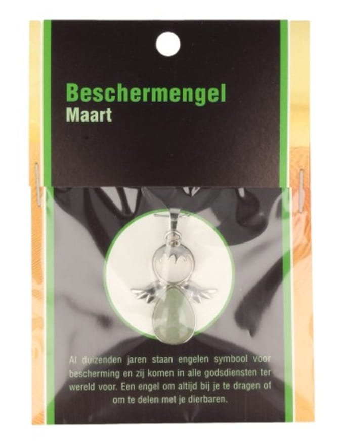 Beschermengel Maart op kaartje